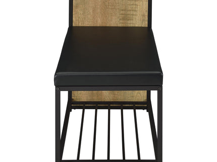 Shoe Storage Entryway Bench With Cabinet - Wood