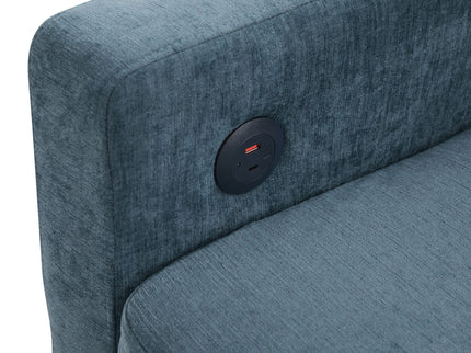 Convertible Sofa Bed Loveseat With Adjustable Backrest And USB Ports