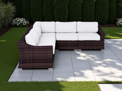 Outdoor Wicker Sofa Seating Group With Cushions