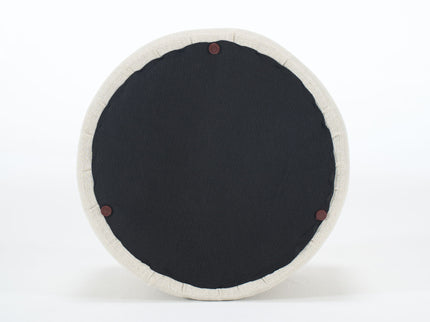 Nesting Ottomans, Round Coffee Table & Bench With Tray (Set of 2)