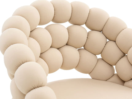 Bubble, Ball Chain Tufted Bar Chairs For Kitchen Island & Home Bar (Set of 2)