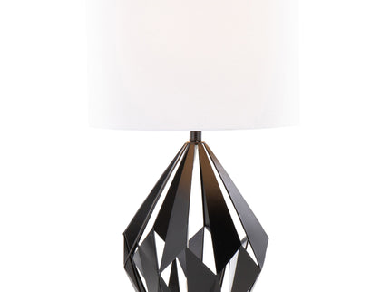 Geo - Me Tri Contemporary Table Lamp (Set of 2) - Matte Black / White