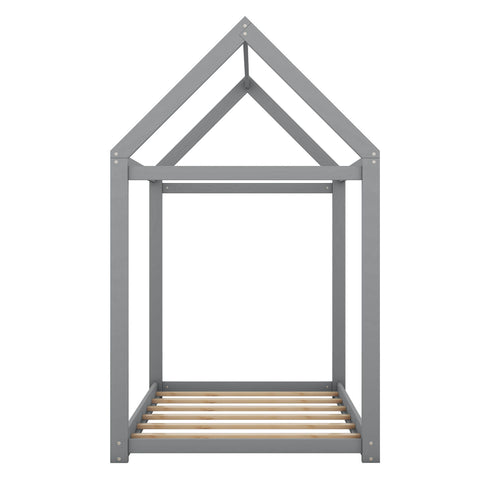Wooden House Shaped Bed