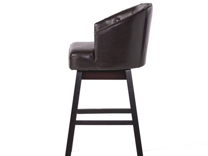 360 Degree Swivel Bar Stool With Stunning Nailhead Trim (Set of 2)