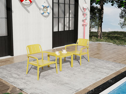 3 Piece Indoor / Outdoor Leisure Table And Chair Set