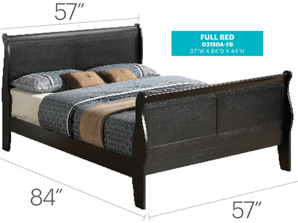 Panel Sleigh Bed