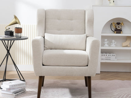 Modern Accent Chair Upholstered Foam Filled Living Room Chairs Comfy Reading Chair Mid-Century Modern Chair With Fabric Lounge Arm Chairs Armchair For Living Room Bedroom