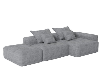 Modern Oversized Diy Combination Modular Sectional Sofa With Pillows