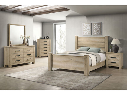 Sansome - 6 Drawer Dresser With Mirror - Oak