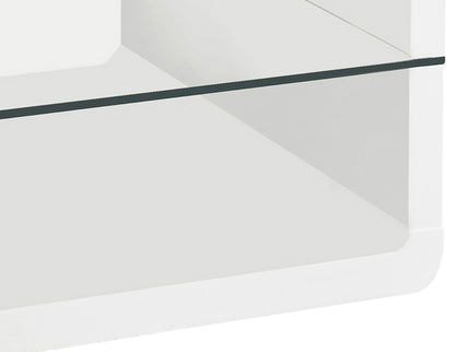 Emerson - 1 Shelf Rectangular Side End Table - White