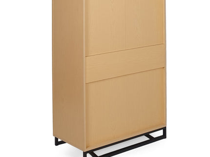 Borah - Contemporary Wood 5 Drawer Dresser - Natural