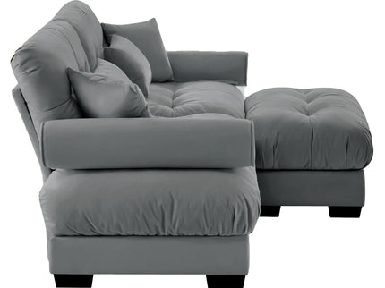 Super Comfort Oversized Modular Sectional Sofa With Movable Ottoman