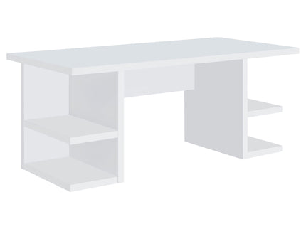 Hannah - 4 Shelf Writing Desk With Open Shelving - White