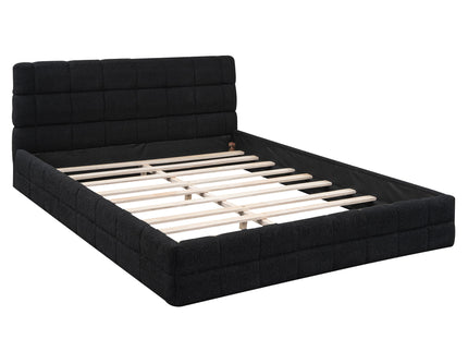 Upholstered Platform Bed With Headboard