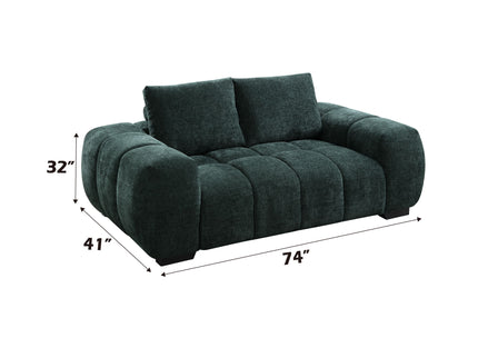 Ferrand - Chenille Loveseat - Green