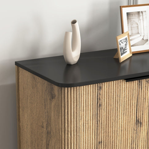 Multi Functional Sideboard, An Ideal Choice For TV And Tableware Storage In Modern Homes - Black