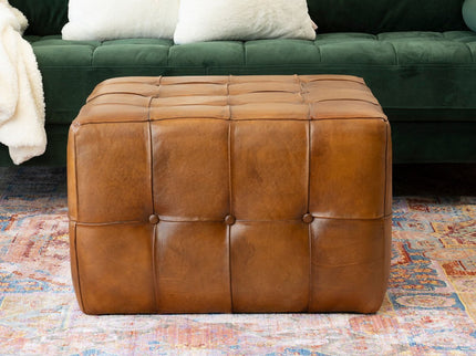 Benjiro - Square Ottoman - Tan