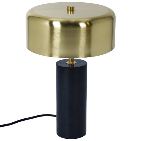 Desk Lamp With Drum Shade - Black