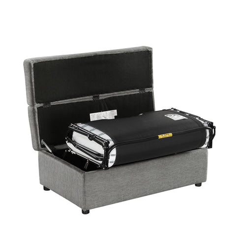 Twin Size Folding Ottoman Sleeper Bed With Mattress Convertible Guest Bed