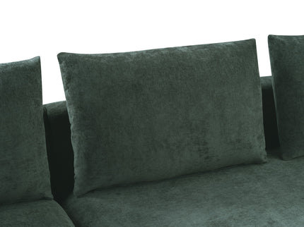 Modern L Shaped Sectional Sofa With Upholstery And Wooden Storage