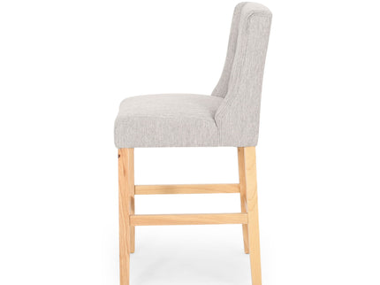 Vienna - Contemporary Fabric Tufted & Wingback Counter Stools (Set of 2)