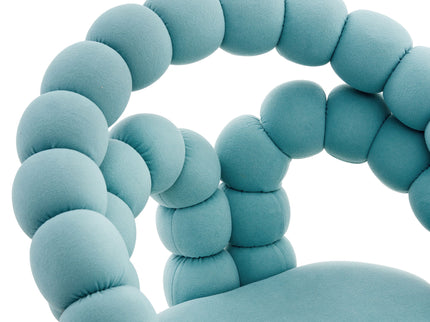 Puffy Bubble, Ball Chain Accent Chair With 5 Claw Casters