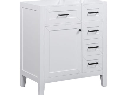 Modern Bathroom Vanity Base Only With Drawers, Freestanding Design