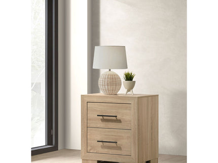 Merritt - 2 Drawer Nightstand - Light Oak