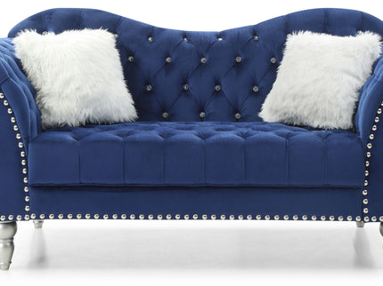 Elegant Round Arm Loveseat