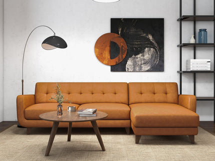 Allison - Mid-Century Modern Sectional Sofa Chaise