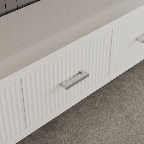 TV Stand With Slatted Drawers