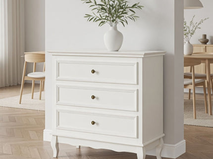 3 Drawer Dresser - White