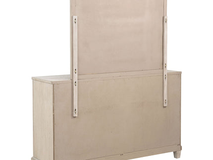 Wedner - 6 Drawer Dresser With Mirror - Oak
