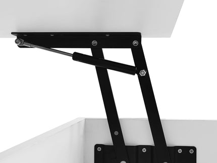 Lift Top Coffee Table With 2 Drawers, Hidden Space And LED Lights For Living Room