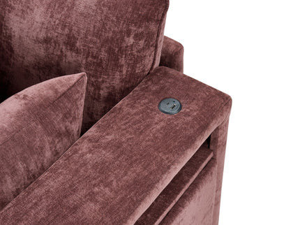 Modern Sectional Sofa U-Shaped With Movable Ottoman Storage Armrests And USB Ports