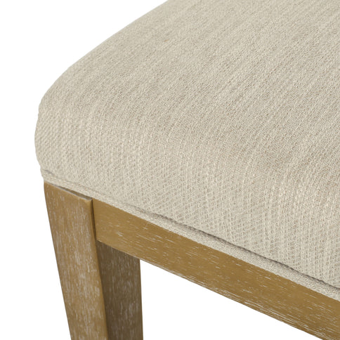 Modern Dining Chair With Durable Fabric Upholstery And Sturdy Wooden Frame (Set of 2)