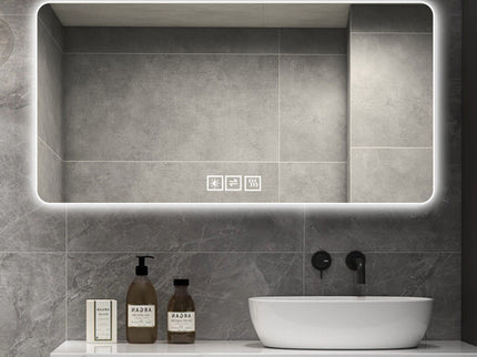 LED Bathroom Mirror With 3 Color Dimmable Backlight