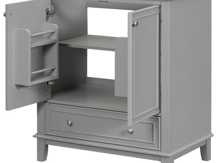 Modern Bathroom Vanity Base Only With Doors And Drawer