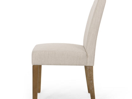 Contemporary Dining Chair With Upholstered Seating And Tapered Legs