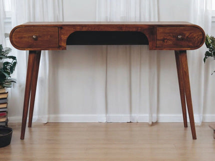 London - Arch Writing Desk - Dark Brown