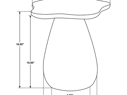 Trevor - Side Table With Cloud Shaped Top