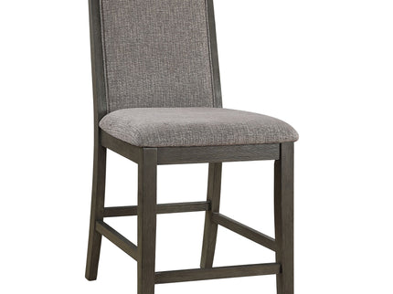 Upholstered Dining Chairs Counter Height (Set of 2) - Gray