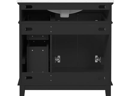 Modern Bathroom Vanity With Sink, Storage Cabinet, Soft Close Doors, Deep & Standard Drawers