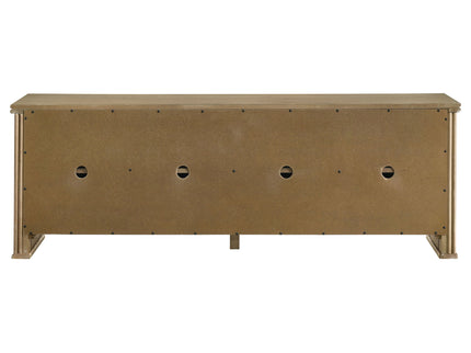 Dreydon - 4 Door TV Stand With Adjustable Shelves And Cable Management - Light Brown