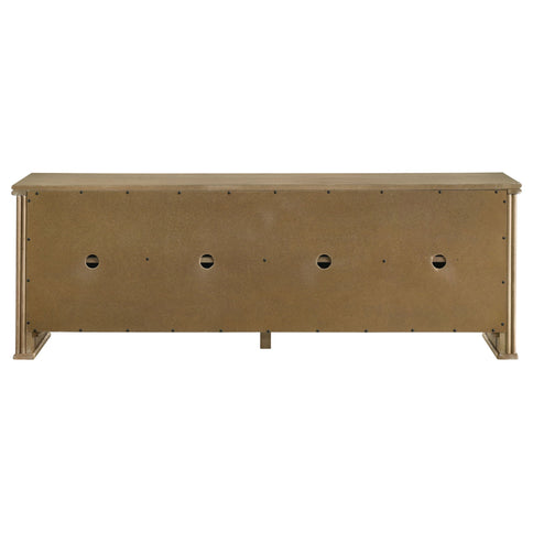Dreydon - 4 Door TV Stand With Adjustable Shelves And Cable Management - Light Brown