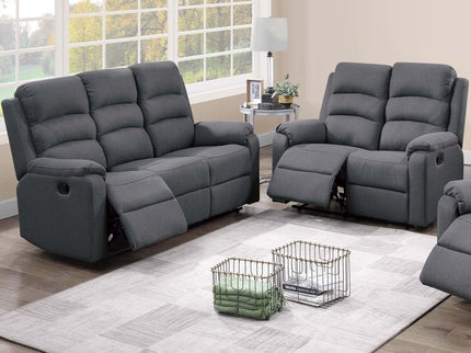 Modern Living Room Set With Manual Recliner