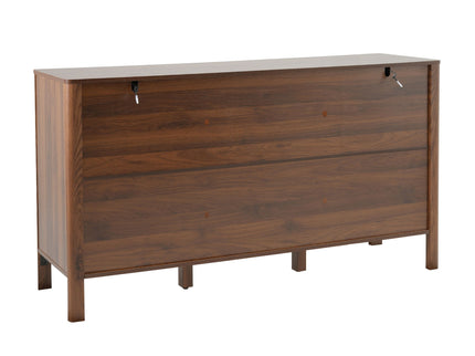 Colored Fluted Sideboard With 3 Doors And 1 Drawer
