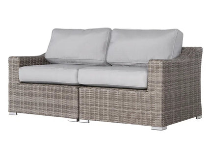 Chic Wide Outdoor Loveseat With Cushions