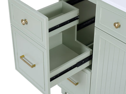 Bathroom Vanity With Sink, Soft Close Doors, Adjustable Shelves