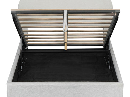 Upholstered Platform Bed With Hydraulic Storage System